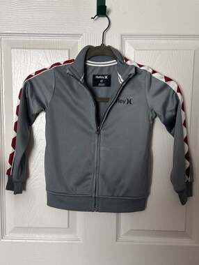 GmHurley Toddler Boys Grey Full Zip Track Jacket Size 4T